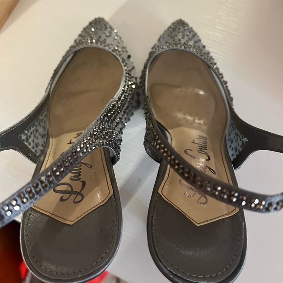 Chic Silver Studded Slingback Lady Couture Heels - Picture 8 of 11